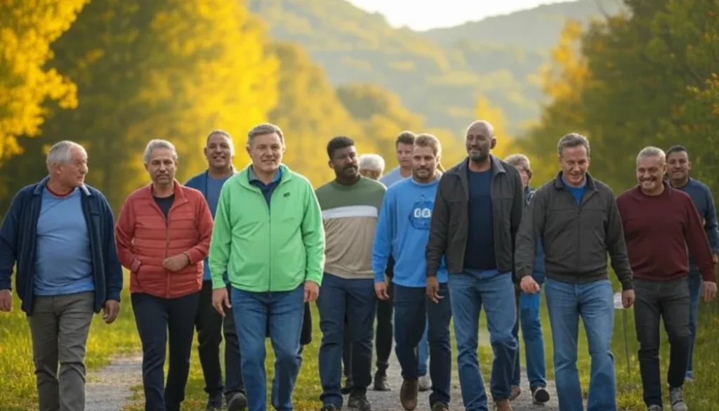 people walking together in a West Virginia